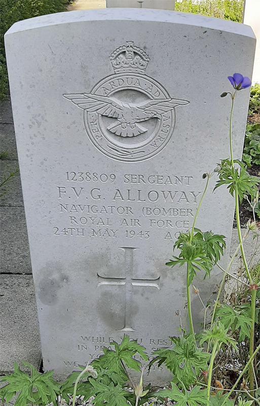 Sgt Frederick Victor George Alloway<br /><br /><br />died on active duty - 23.5.1943